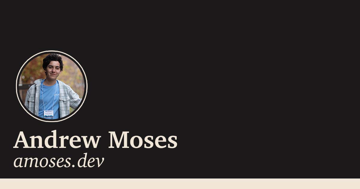 Home - Andrew Moses Logo